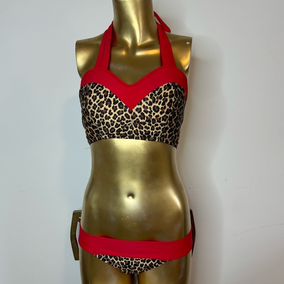 Sugar Doll retro leopard bikini set - Picture 5 of 7